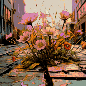 Flowers from Cracks